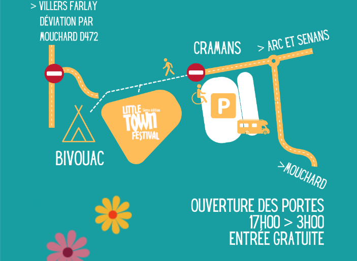 Plan d'accès Little Town Festival